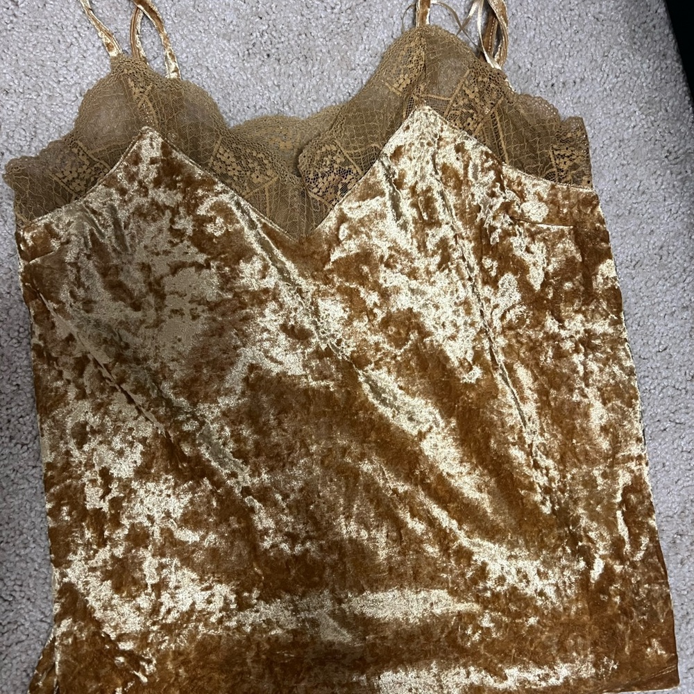 Rock and Roll gold large top